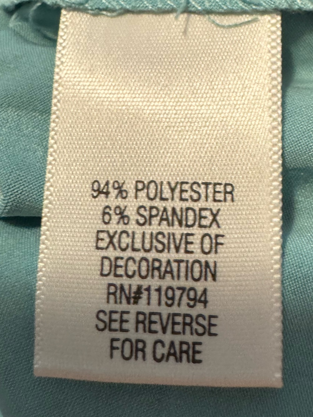 Apt. 9 Teal and Navy Embellished V-Neck Short Sleeve Tunic - Picture 11 of 11
